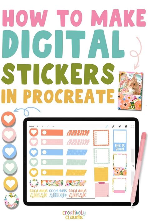 How To Make Digital Stickers In Procreate In 2024 Digital Sticker