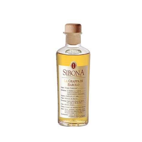 Sibona Grappa Di Barolo Cl 50