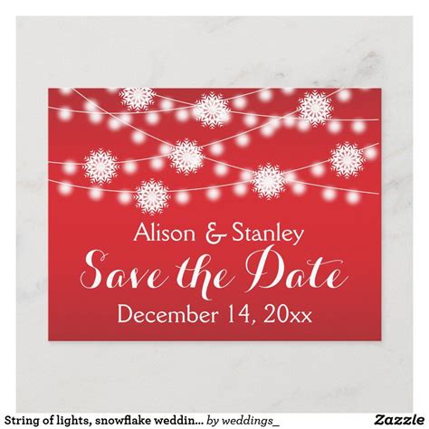 Christmas Wedding Save The Date Cards - jenniemarieweddings