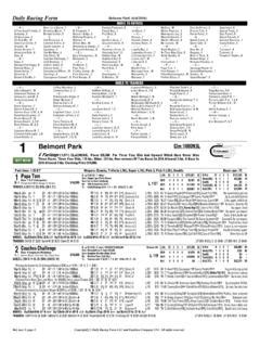 Daily Racing Form / daily-racing-form.pdf / PDF4PRO