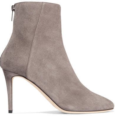 Jimmy Choo Duke Suede Ankle Boots Light Gray