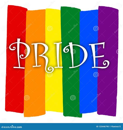 Rainbow Gay Pride Flag Symbol Of Sexual Minorities Prinde Stock