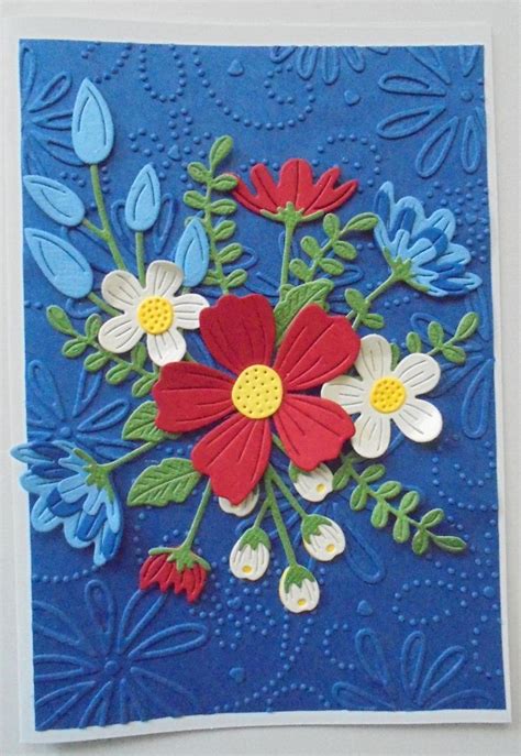 Spellbinders Bold Blooms Flower Cards Handmade Card Making Flowers