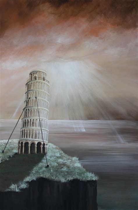 Der Schiefe Turm Von Pisa Malerei Turm Von NadineKleier Kunstnet