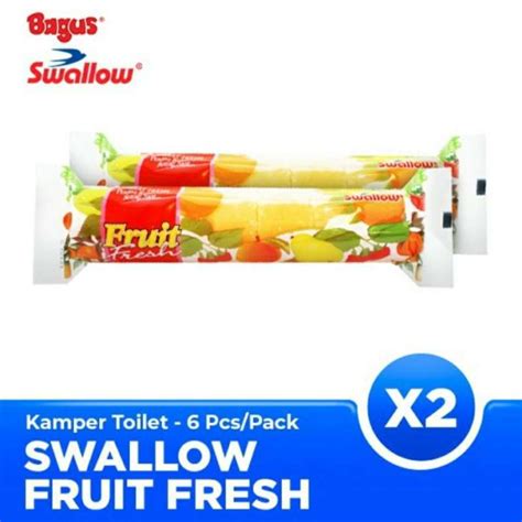 Jual Swallow Kamper Kapur Barus Toilet Wc Fruit Fresh 6 Pcs Twin Pack