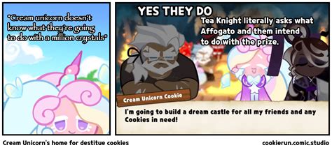 Cream Unicorn S Home For Destitue Cookies Comic Studio