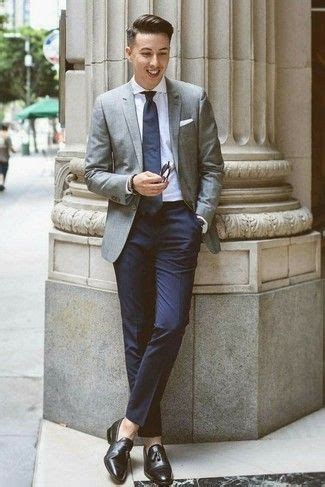 Grey Blazer With Navy Pants Outfits For Men Ideas Outfits