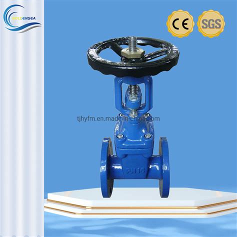 China Manufactured Din Pn16 Dn100 Cast Iron Pressure Groove End Wcb Valve Body Gate Valve With