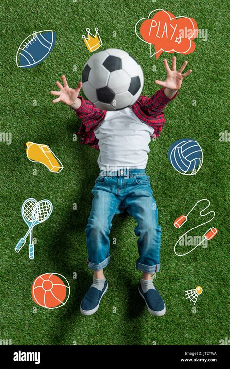 Boy with soccer ball Stock Photo - Alamy