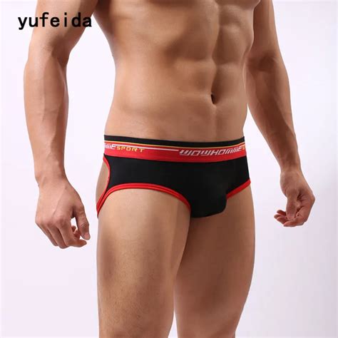 Yufeida New Arrival Men S Underwear G Strings Sexy Semiopen Butt