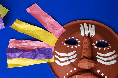 African Paper Plate Mask | Kids' Crafts | Fun Craft Ideas | FirstPalette.com