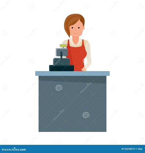 Girl Grocery Shopping, Illustration, Vector | CartoonDealer.com #207058161