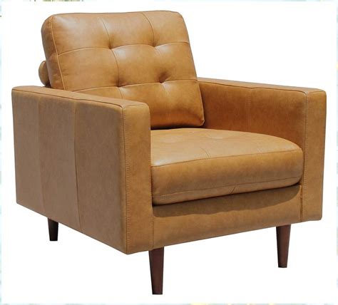 Amazon Brand Rivet Cove Mid Century Modern Tufted Leather Accent