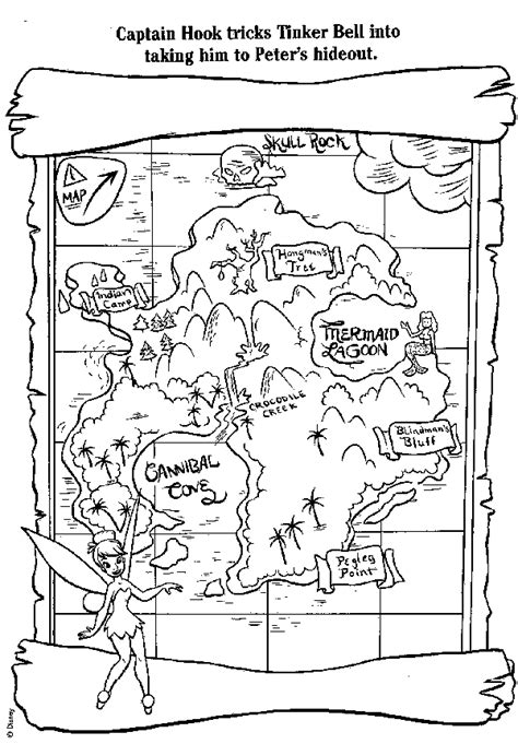 Treasure map coloring pages to download and print for free