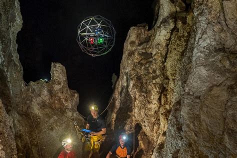 Drones In Space Esa Tests Crash Proof Drone In Sicilian Caves