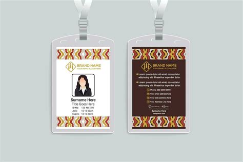 Modern Professional Id Card Design 26325599 Vector Art At Vecteezy