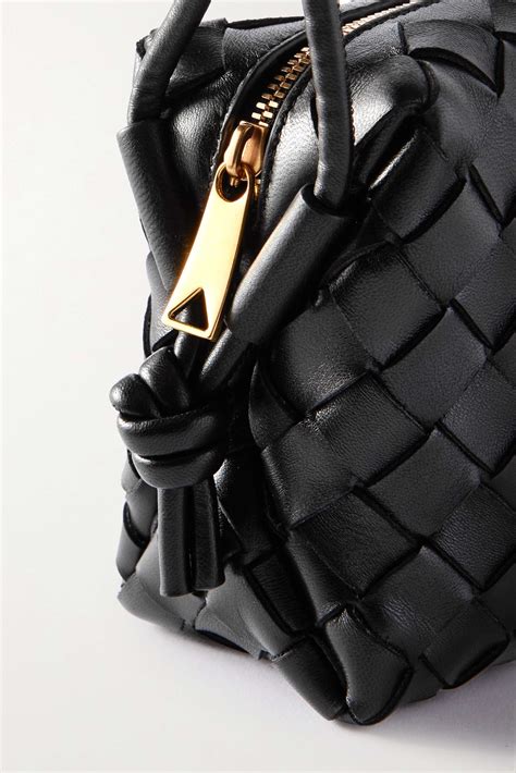 Black Loop Mini Intrecciato Leather Shoulder Bag Bottega Veneta Net