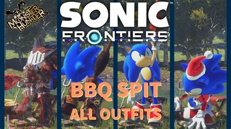 Sonic Frontiers Cooking All Outfits Youtube