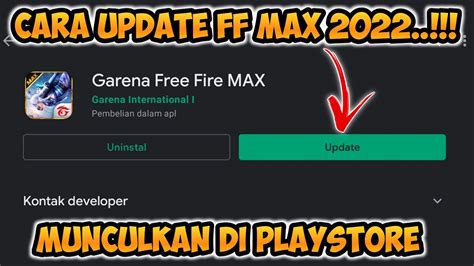 CARA UPDATE FF MAX YANG TIDAK ADA DI PLAYSTORE 2022 CARA