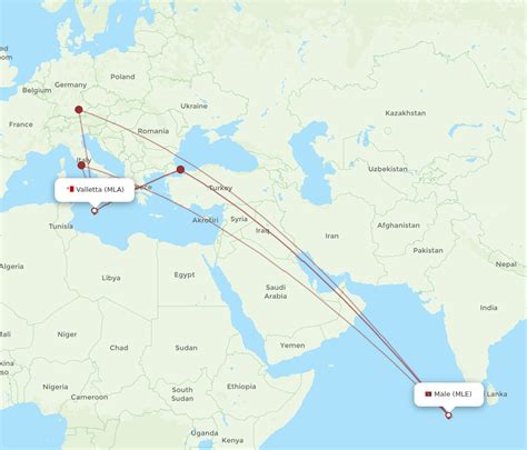 Flights From Malta To Male MLA To MLE Flight Routes