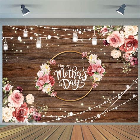 Amazon CYLYH 8x6ft Happy Mother S Day Backdrops Mother S Day