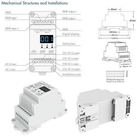 Dmx Led Dimmer V V V Kanal Dimmbare Ac Triac Dmx Regler