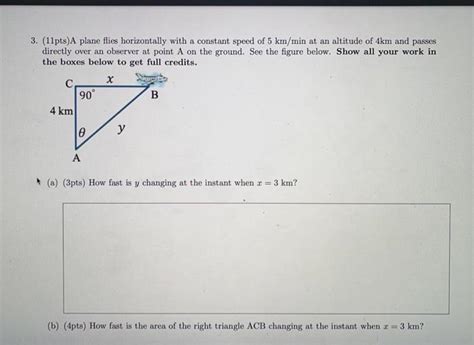 Solved Pts A Plane Flies Horizontally With A Constant Chegg