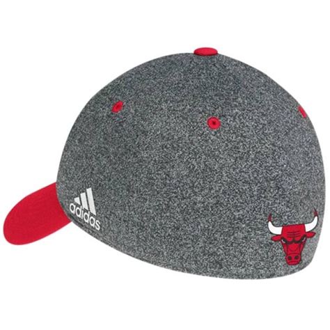 Adidas Chicago Bulls Authentic Team Flex Hat Charcoalred Official