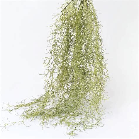 2 Pcs Artificial Hanging Plants Fake Spanish Moss, Faux Spanish Moss ...