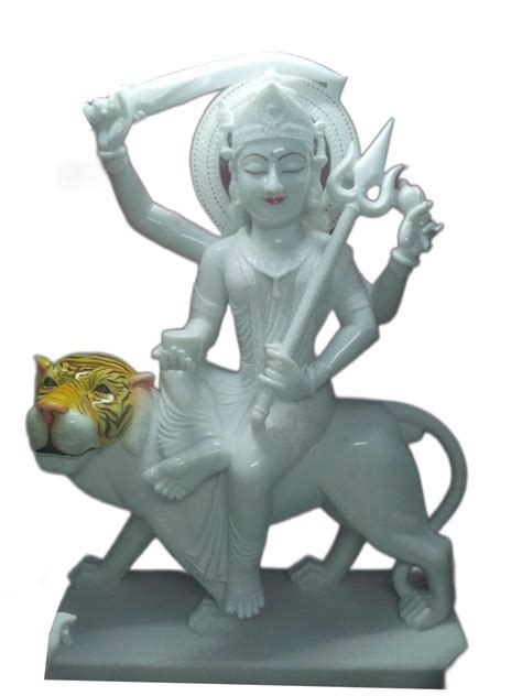 White Marble Durga Maa Statue Home At Rs In Alwar Id