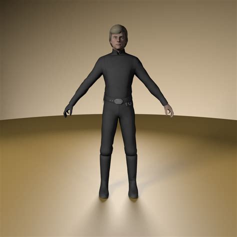 3d Luke Skywalker Model