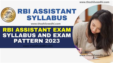 RBI Assistant Syllabus 2023: Cracking the RBI Assistant Exam: Mastering the Syllabus | A ...