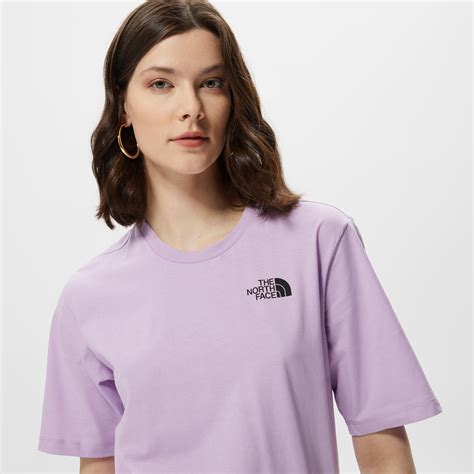 The North Face Relaxed Simple Dome Kad N Mor T Shirt Kadin T Shirt