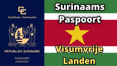 Paspoort Van Suriname Visumvrije Landen Youtube