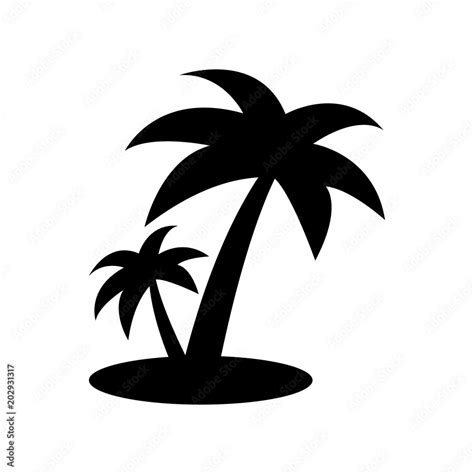 Simple Palm Tree Vector