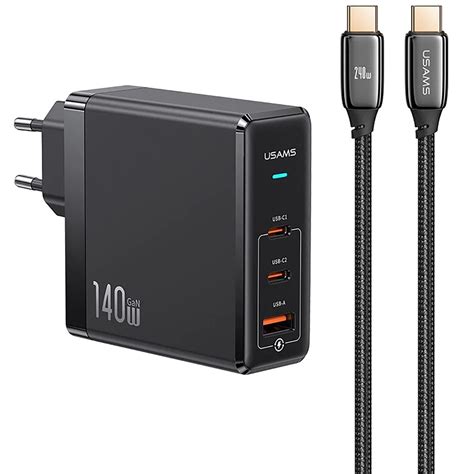 Купить Зарядное устройство Usams US-CC168 EU T52 140W Type-C ...