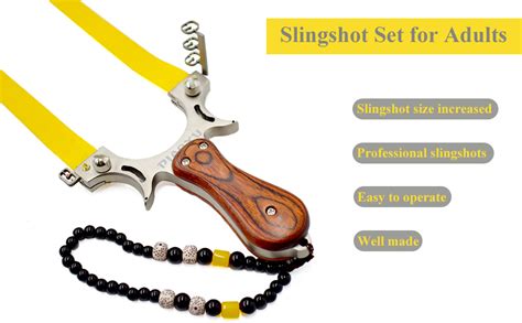 Piaoyu Slingshot profesional de acero inoxidable sólido para caza