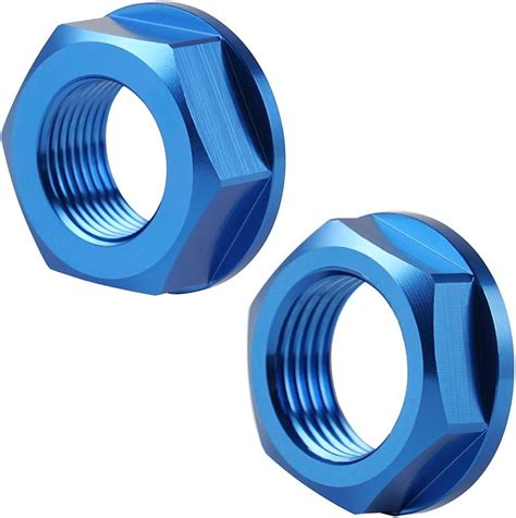 Nicecnc Blue M18 M22 Front And Rear Wheel Axle Nuts