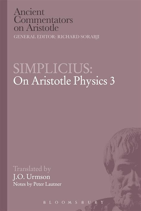 Simplicius: On Aristotle Physics 3: : Ancient Commentators on Aristotle ...