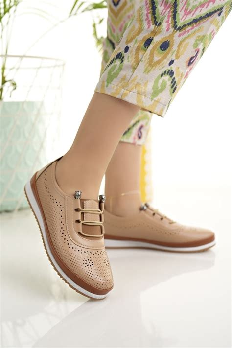 Modafırsat Kadın Günlük Ayakkabı Nude Anne İş Ofis Ortopedik Günlük Babet Ayakkabı Fiyatı