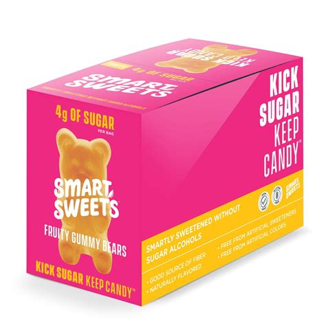 Smart Sweets Gummy Bears Gluten Free Fruity -- 12 Bags - Vitacost