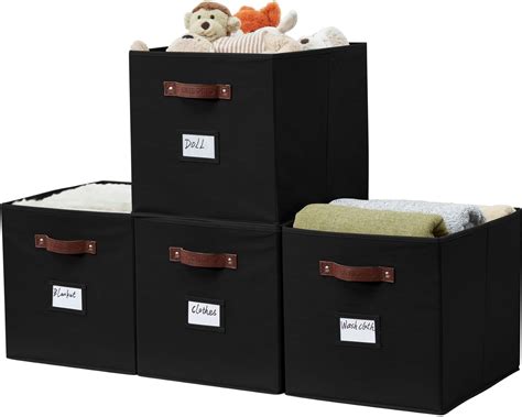 Wisdom Star Lot de 6 cubes de rangement pliables en tissu avec poignée