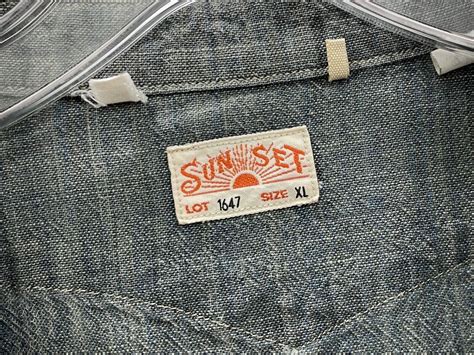 S Levis Lvc Sunset Selvedge Chambray Westward Popover Work Shirt L