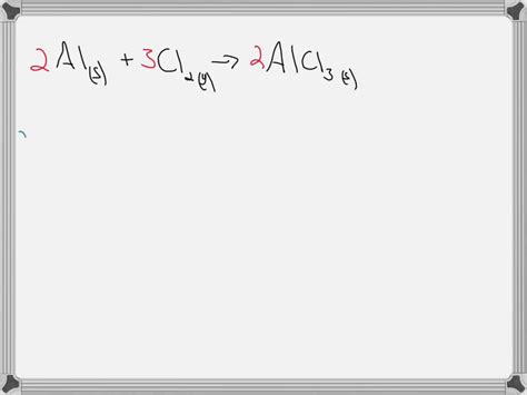 Solved Aluminum Reacts With Chlorine To Produce Aluminum Chloride If