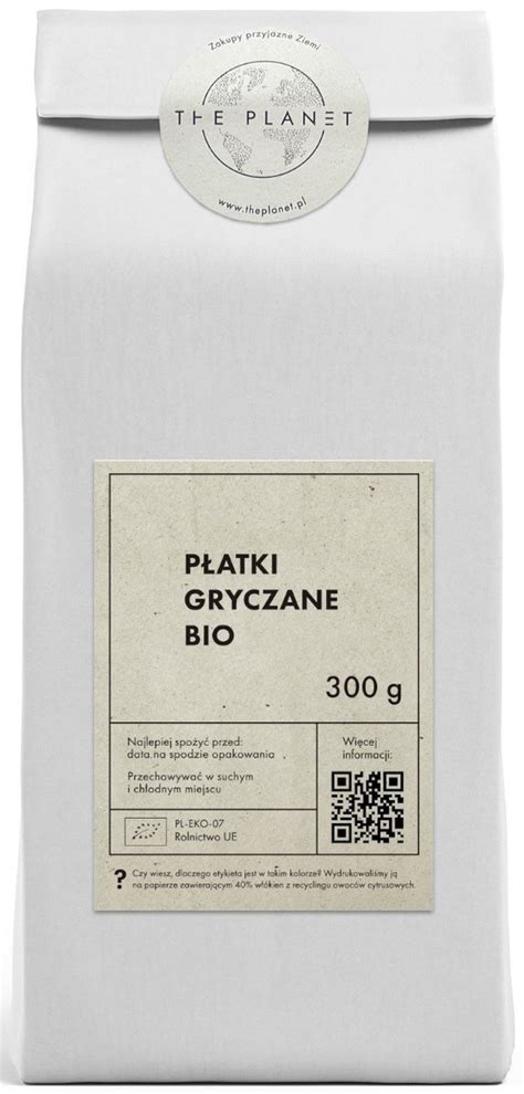 Płatki Gryczane Bio 300 G The Planet Bio Planet Sklep EMPIK