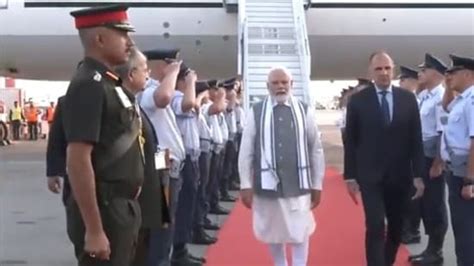 Pm Modi Lands In Greece S Athens For One Day Trip After Brics Summit