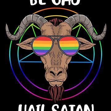 Satanism Lgbt Satan Gay Pride Homosexual Gift Baphomet Photographic Print For Sale By