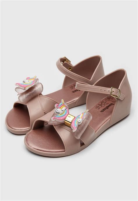 Sandália Luelua Infantil Laço Nude Compre Agora Dafiti Brasil