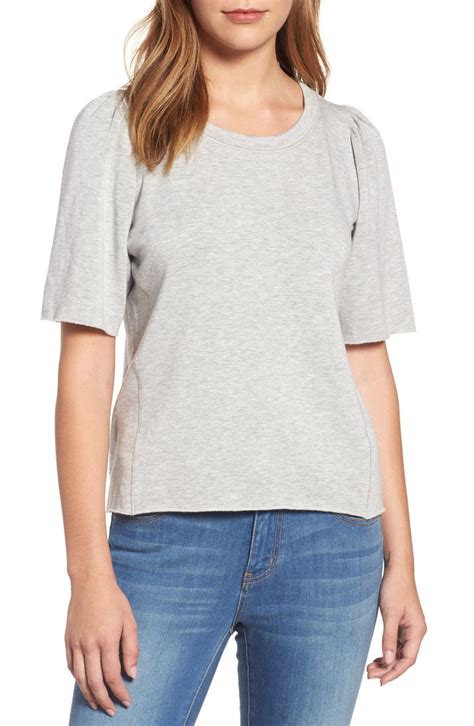 Velvet By Graham And Spencer Puff Sleeve Sweatshirt Nordstrom