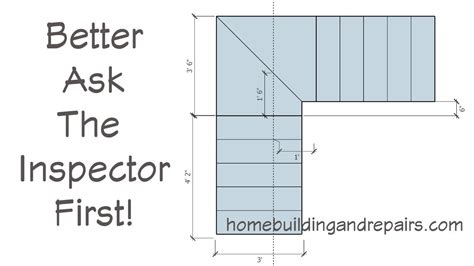 Two Step Winder Design or Angled Landing Step Interpretation of Building Codes - YouTube